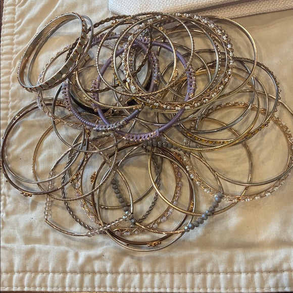 Elegant Mixed Metal Bangle Set bundle - Picture 3 of 5